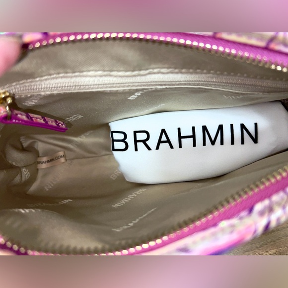 NWT Brahmin Leather Iridescent LORELEI Shoulder Bag, Purple Iris Melbourne - Picture 8 of 8